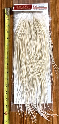 Sillín de gallo blanco Whiting Midge, grado profesional, atar moscas Foto 1 de 2