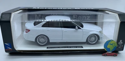 New Ray Mercedes Serie C 63 AMG 2008, scala 1:24 - 1:25, (3206), vintage - Immagine 1 di 4