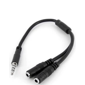 StarTech MUYHSMFF 3.5mm 4-position Male To 2x 3.5mm Female Headset Adaptor - Picture 1 of 1