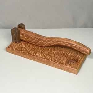 Schiaccianoci a leva in legno di pizzo artigianale granchio lavorazione legno massello esotico strumento - Foto 1 di 19