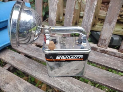 Linterna Eveready Vintage Big Jim 6v Modelo 101 Batería Linterna resistente a la intemperie Foto 1 de 4