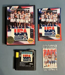 Sega Genesis Team USA Basketball KOMPLETT CIB inkl. Sealed Sky Box Karten - Bild 1 von 11