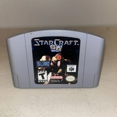 StarCraft 64 (Nintendo 64 N64, 2000) Authentic Game Cartridge TESTED Star Craft - Image 1 of 3