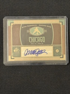 2012 Upper Deck SP 正品 Ryne Sandberg 自动 #CHC5 HOF MVP 芝加哥小熊队 — 第 1/2 张图片