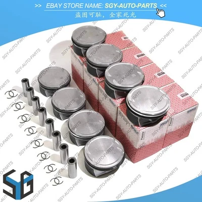 8x Kit Pistones y Anillos STD Φ102 Para Mercedes-Benz CL63 W211 ML63 W204 M156 6.3L Foto 1 de 4