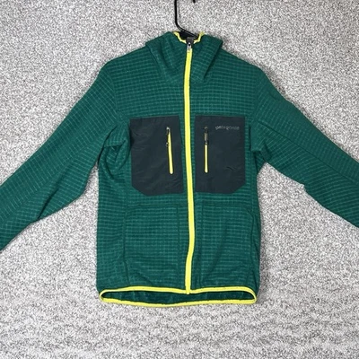 Patagonia R3 Hoody Jacket Mens Medium Green Polartec Fleece Reversible Full Zip - Image 1 of 4