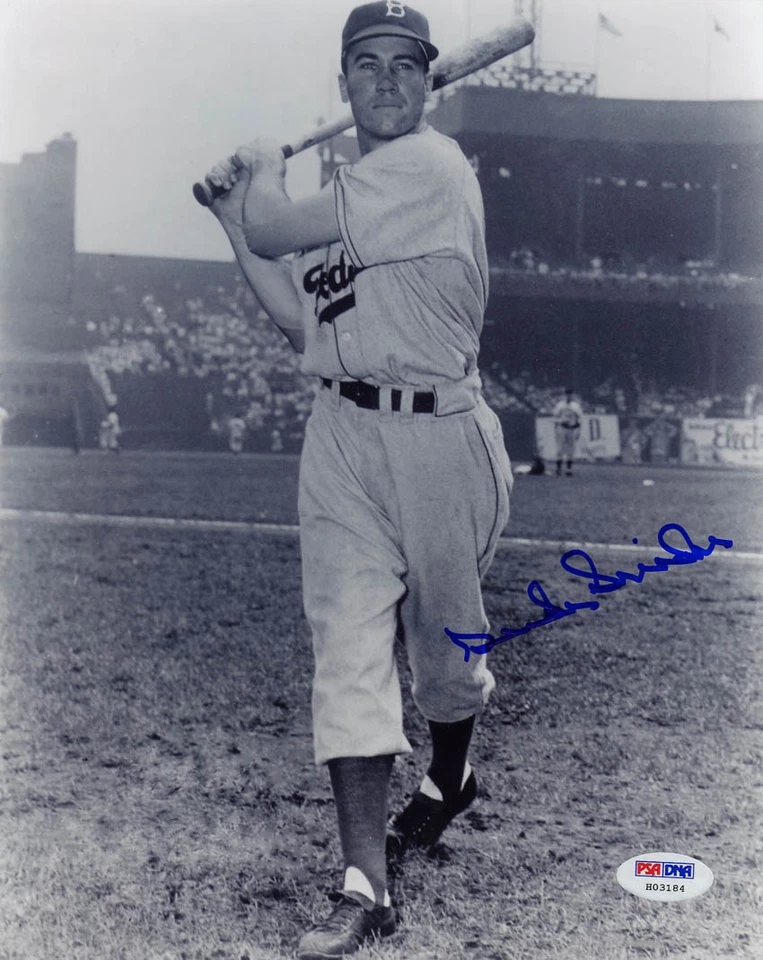 Duke Snider SIGNED 8x10 Photo Brooklyn Dodgers PSA/DNA AUTOGRAPHED - Image 1 of 1