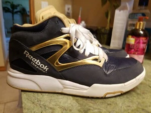 Reebok Pump Omni Lite "Notre Dame" Athletic Navy/Brass/White Rare Twilight - Picture 1 of 12