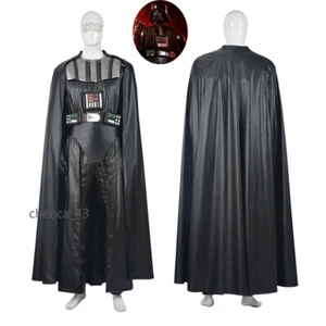 Star Wars 7 Force Awakening Black Knight Darth Vader Cosplay Costume Outfit Suit - Picture 1 of 23