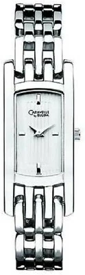 Reloj para mujer Caravelle by Bulova 43L105 esfera plateada eslabón pulsera curvo Foto 1 de 2