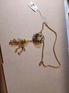 Runde Halskette Braun Gold  - Bild 1 von 4