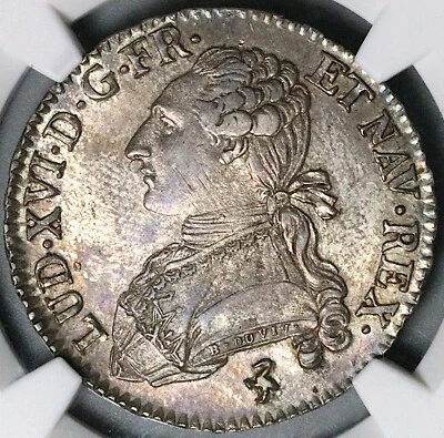 1784-A PCGS MS 62 Louis XVI France 1/2 Ecu Paris Mint Coin POP 1/0 (25103001D) - Image 1 of 4