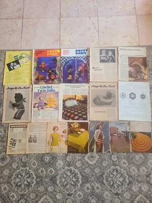 VTG Mixed Lot of 17 Sewing Patterns. Some with design sheets. Great Condition  - Image 1 of 4