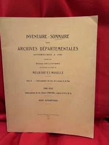 DELCAMBRE - Inventaire – Sommaire des Archives départementales avant 1790. 1951. - Imagen 1 de 5
