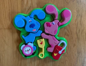 Vintage 1999 Blue’s Clues 3D 10-teiliges Puzzle - Magenta Hund Schaufel Eimer Tickety Clock! - Bild 1 von 5