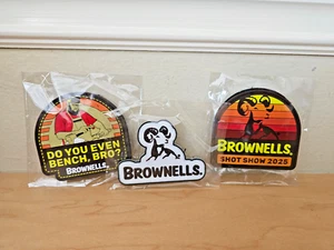Shot Show 2025 Brownells 3 Patch Set NEW - Picture 1 of 1