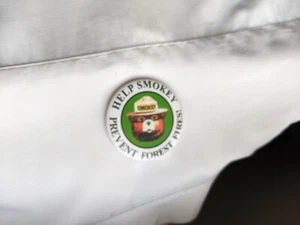 Vintage Collectible "Help Smokey Prevent Forest Fires!" Pinback Button - Picture 1 of 8