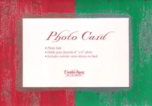 Red & Green Joyeux Joy Noel Winter Holiday Photo Greeting Cards - Set of 12 - Picture 1 of 3