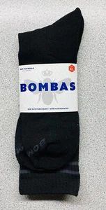 New Black Bombas Men’s Calf Socks Size X-Large Shoe Size 13 1/2-16 - Picture 1 of 2