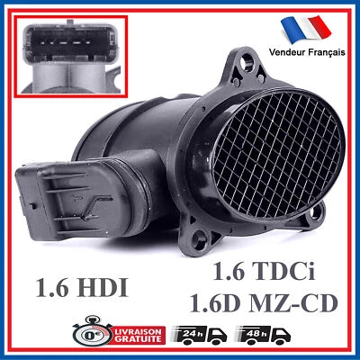 Debitmetre pour Peugeot 206 207 307 308 3008 5008 407 EXPERT PARTNER 1.6 HDI - Photo 1/4