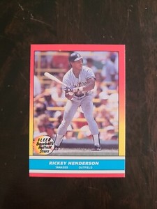 1988 Fleer Baseball's Hottest Stars Rickey Henderson #16 New York Yankees