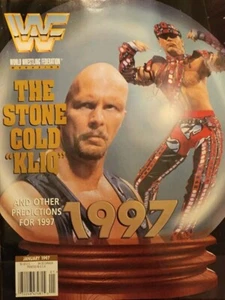WWF Magazin Januar 1997 STONE COLD STEVE AUSTIN HBK *Sonniges Poster* - Bild 1 von 16