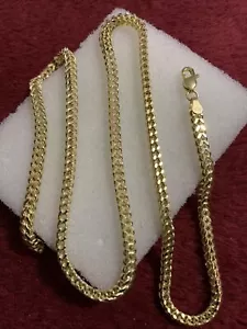 18 Inches 10 Kt Yellow gold Franko Chain Lobster Lock 8.6 Grams Shiny Piece - Picture 1 of 12