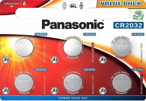 Panasonic CR2032 3V Battery 2032 Batteries Lithium Coin Cell Car Key Fobs Toys - Picture 1 of 1