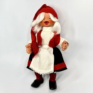 Arne Hasle Nisse Puppe Weihnachten Mädchen Elfe Wichtel 11 Zoll Skandinavien Askim Norge - Bild 1 von 11