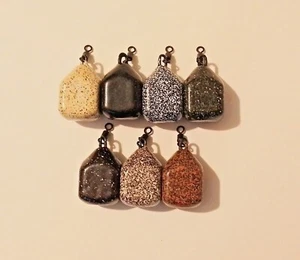 10 x SQUARE PEAR 1oz - 4oz SMOOTH Carp Fishing Lead Weights ROLLING SWIVELS - Picture 1 of 17