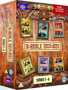 HORRIBLE HISTORIES COMPLETE SERIES 1-6 DVD BOXSET 14 Discs Region 4 New & Sealed - Picture 1 of 2
