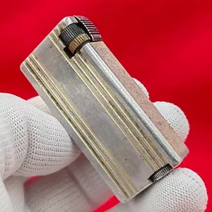 ALU BLOCK - VINTAGE - PETROL - LUSTALITE ENGLAND - CIGARETTE LIGHTER - #SR180 - Picture 1 of 7