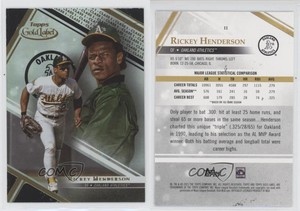 2021 Topps Gold Label Class 1 Black Rickey Henderson #11 HOF