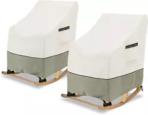 Patio Rocking Chair Cover 2-Pack,Rocking Chair Covers for Outdoor Furniture, 27. - Picture 1 of 10