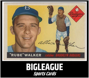 1955 Topps Rube Walker #108 Brooklyn Dodgers EX-EX + SIEHE SCANS 👀 - Bild 1 von 3
