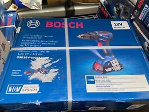 Bosch 18V EC Brushless 1/2 In. Hammer Drill/Driver Kit New Sealed