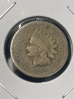 1859 Indian Head Cent - First Year Copper Nickel - As Shown! (#0604) - Image 1 of 2