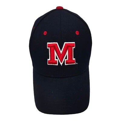 Ole Miss Rebels Fitted Cap Size 6 7/8 Zephyr Wool Blend Baseball Embroidered Hat - Image 1 of 4