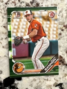 Tarjeta de novato Bowman Camo Prospect 2019 primera Baltimore Orioles Rylan Bannon #BP-23 - Imagen 1 de 1