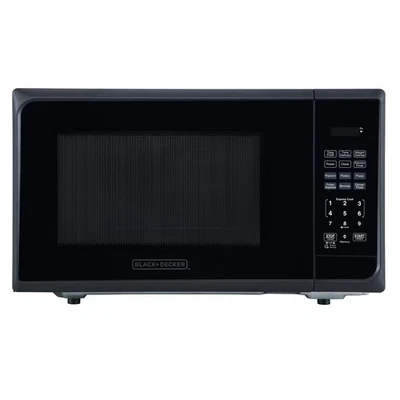 BLACK+DECKER 1.1 cu ft 1000W Microwave Oven - Stainless Steel Black - Image 1 of 4