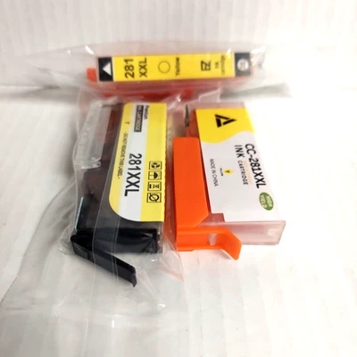 3pk CLI-281XXL Yellow Ink Cartridge for Canon Pixma TS8120 TR8520 TS9520 TS9521C - Image 1 of 2