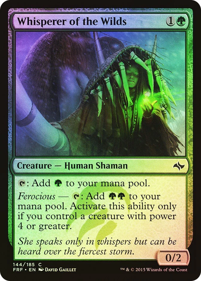 MTG FOIL Whisperer of the Wilds  - Fate Reforged #144 - Image 1 of 1