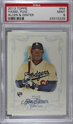 2013 Topps Allen & Ginter's Yasiel Puig #44 PSA 9 MINT Rookie RC - Image 1 of 2