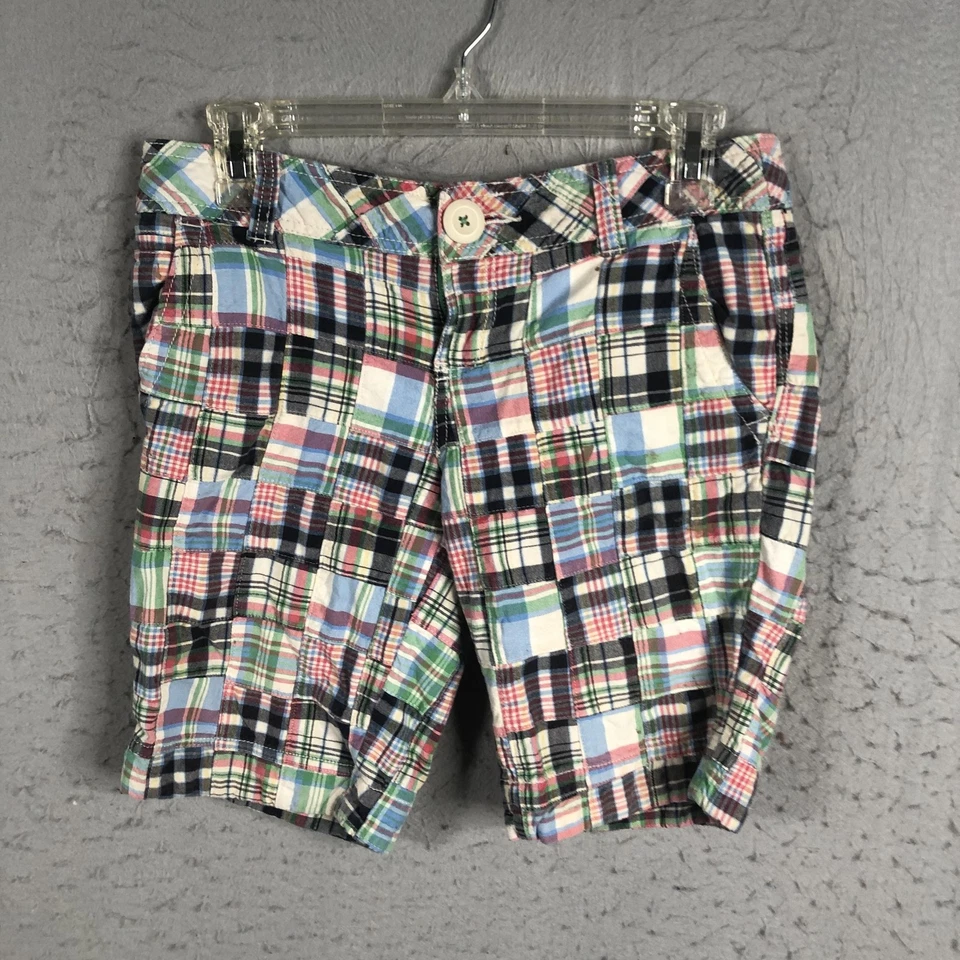 Pantalones Cortos Aeropostale Mujer 3 Patchwork Cuadros Madras Preppy Patchwork Retro Años 70 Foto 1 de 4
