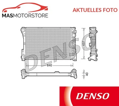 KÜHLER WASSERKÜHLER MOTORKÜHLER DENSO DRM17046 P FÜR MERCEDES-BENZ E-CLASS - Image 1 of 4