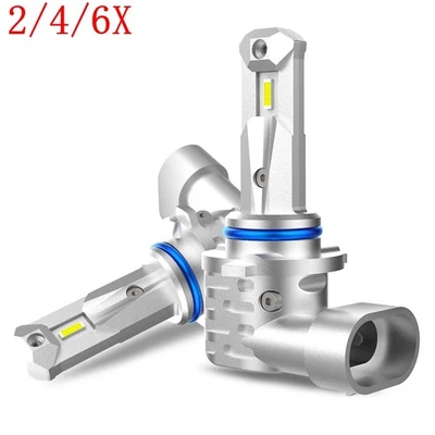 Kit de luces antiniebla LED 2/4/6X 9006 6500K blanco haz bajo 20000LM Foto 1 de 4