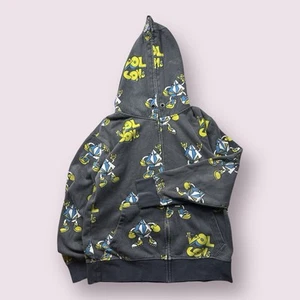 Vintage Men’s Volcom Full Zip Ryan Sheckler AOP Skate Hoodie Sz S Y2K Surf - Picture 1 of 8