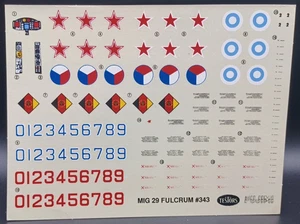 Testoren | Nr. 343 | 1:72 MiG-29 Fulcrum Decals - Bild 1 von 1