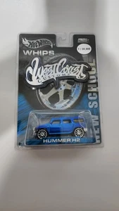 Hot Wheels WHIPS West Coast Customs New School Hummer H2 Blue Real Riders - Picture 1 of 2