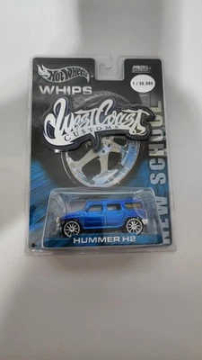 Hot Wheels WHIPS West Coast Customs New School Hummer H2 Blue Real Riders - Image 1 of 2